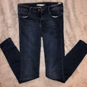 Zara Trafaluc Dark Wash Denim Jegging
